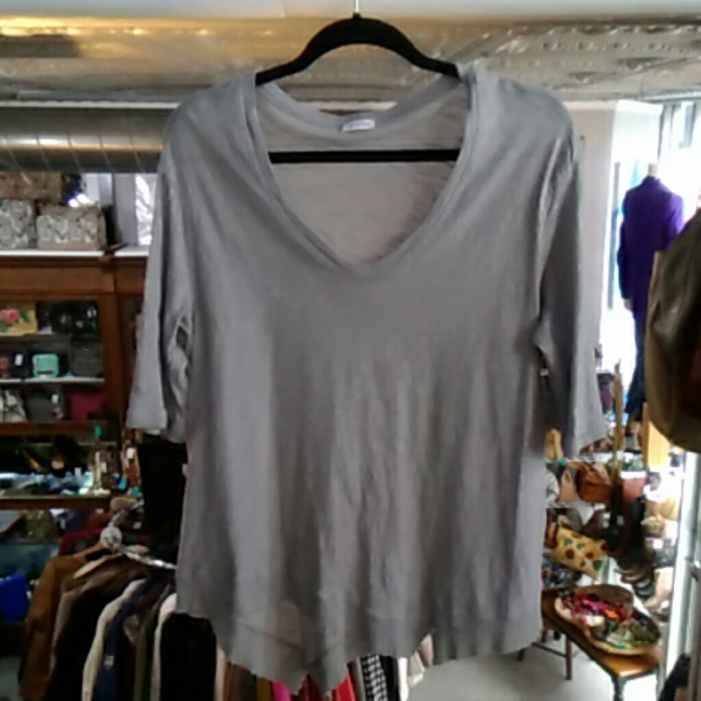 Pre-owned Jethro Grey All Cotton Short Sleeve T